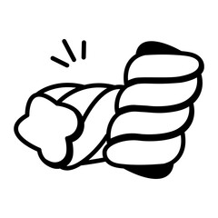 A hand drawn icon of marshmallows 