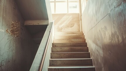 stairwell in a modern building