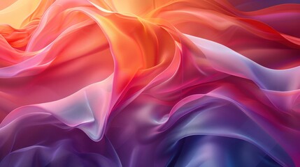 Obraz premium Abstract Colorful Fabric Waves