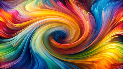 Obraz premium Abstract Whispers: A Symphony of Lines and Hues Generative AI