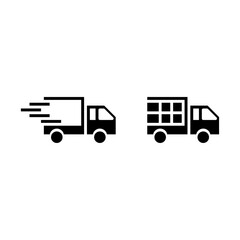 Illustration of a simple truck box vector