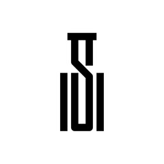 Simple letter S bottle logo