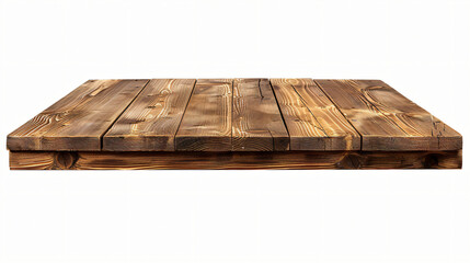 A wooden shelf, transparent background