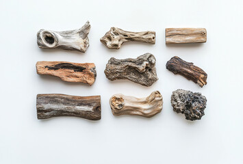 Obraz premium Assorted driftwood textures