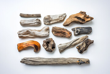 Obraz premium Detailed driftwood pieces