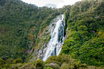 Bowen Falls in Milford Sound - New Zealand