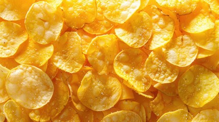 Yellow Potato Chips are salted and have a savory flavor