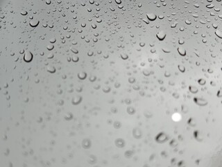 drops of water on the window