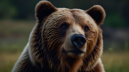 Fototapeta premium brown bear portrait