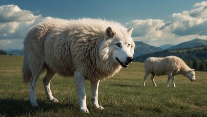 Obraz premium horses in the field