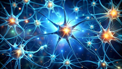 Synaptic Symphony: A Tapestry of Glowing Neurons  AI Generated