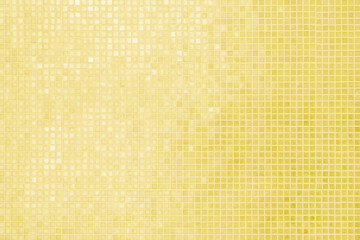 Yellow ceramic tile wall background, closeup of photo, computer generated images