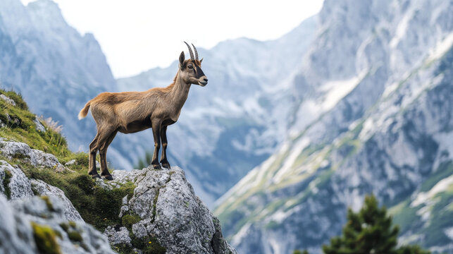 Chamois are nimble mountain goats that live in the high peaks of Spain's Picos de Europa National Park.