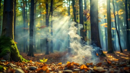 Obraz premium Whispers of the Forest: A Tapestry of Tranquility AI Generated