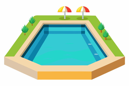 recommend clip art: Swimming pool vector art illustration