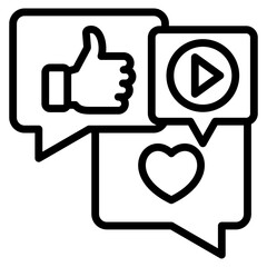 Social Media Icon Element For Design