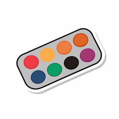 A makeup palette with various shades