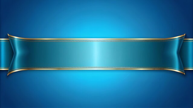 Azure Elegance: A Fashionable Blue Banner  AI generated