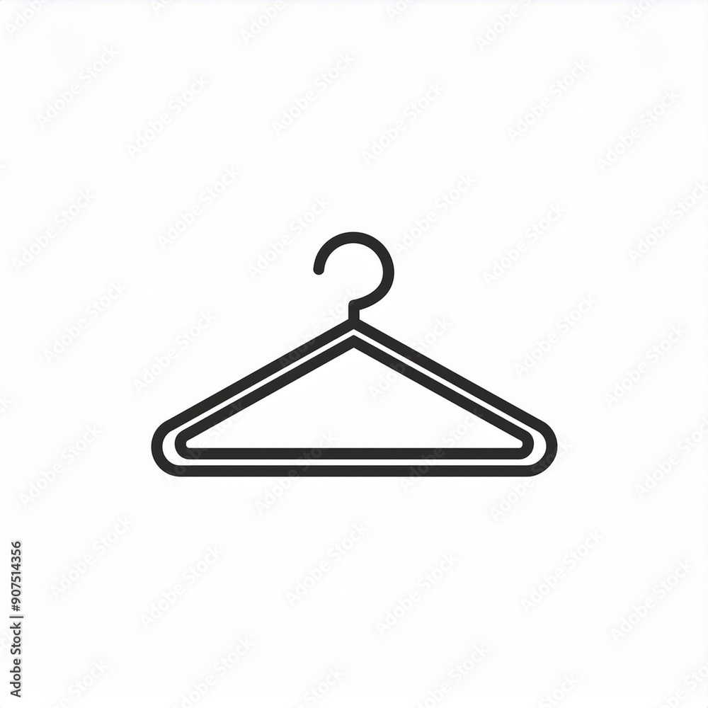 Poster hanger icon isolated on white