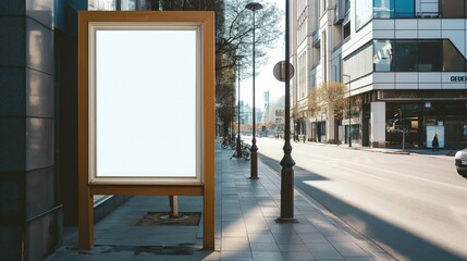 Empty white poster on a community center notice board, suitable for local event promotions, public service announcements, or community messages, blending public spaces with practicality