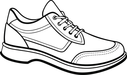 Shoes line art