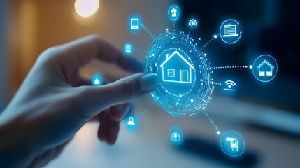 Smart Home Automation System Depicting the Internet of Things Connectivity