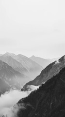 Obraz premium Misty Mountain Landscape.