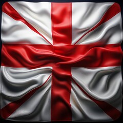 Hyper-realistic wallpaper of an England flag