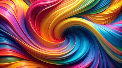 Obraz premium A Whirlwind of Color: A Symphony of Abstract Shapes generative AI