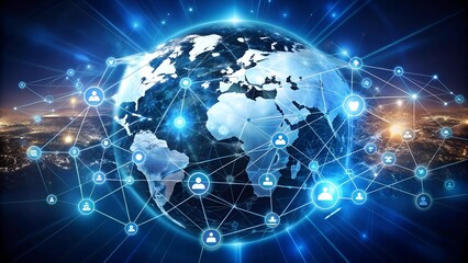 Connecting the World: A Visual Representation of Global Business and the Internet of Things  Generative AI