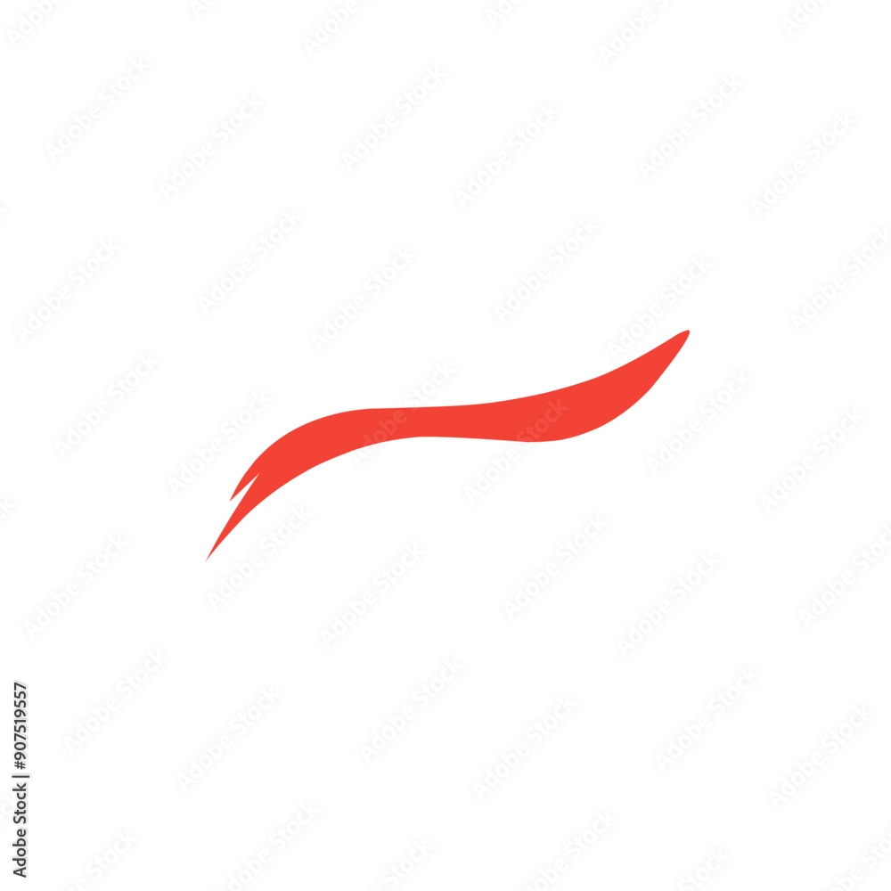 Poster red swoosh vector element