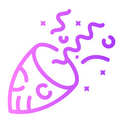 confetti Line Gradient Icon