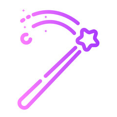 magic wand Line Gradient Icon
