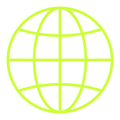 Y2k grid earth sticker, cyber tech abstract wire frame figure graphic, y2k geometry mesh form symbol, futuristic neon net pattern shape icon, cyberpunk geometric 3d wireframe structure illustration.