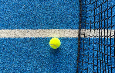 The tennis ball on the padel court © Angelov