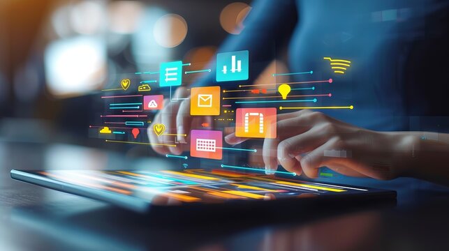 Comprehensive Digital Marketing and E-Commerce Online Sale Concept Featuring Promotion Strategies Through Search Engine Optimization (SEO), Pay-Per-Click (PPC) Advertising. - Powered by Adobe