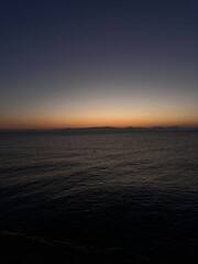 Naklejka premium Vertical Beach Sunset 