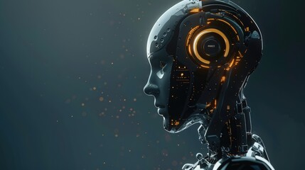 Artificial intelligence theme, exploring the future of machine intelligence