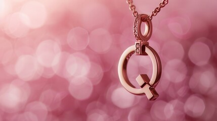 Rose Gold Letter Q Pendant Necklace