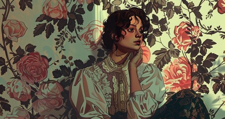 Celebrate the allure of vintage illustrations that offer a glimpse into the past with refined elegance