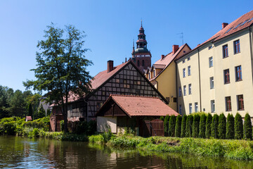 Fototapeta premium Poland Reszel view on a sunny autumn day