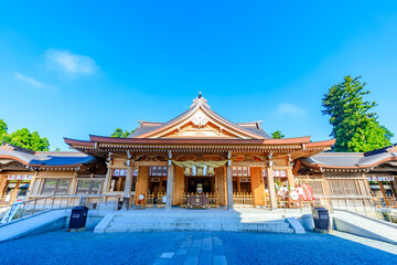 夏の阿蘇神社　熊本県阿蘇市　Aso Shrine in summer. Kumamoto Pref, Aso City.