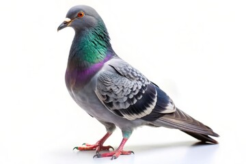 Fototapeta premium Close-up of a Pigeon with Beautiful Feathers.