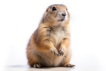 Fototapeta premium Cute Prairie Dog Looking Up.