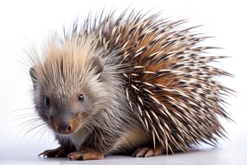 Closeup of a Young Echidna with Spikes.