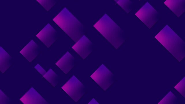 abstract background with squares. Seamless purple themed background animation.