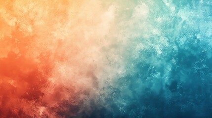 Vibrant grainy gradient background orange white blue teal blurred noise texture header poster banner landing page backdrop design, Generative AI