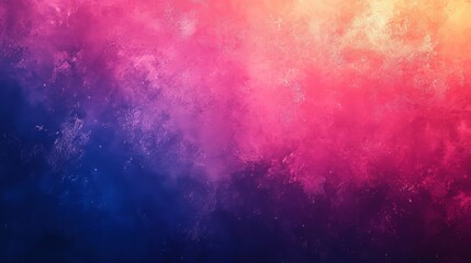 Fototapeta premium Dark blue pink orange glowing gradient background with grain texture wide banner web landing page backdrop design copy space, Generative AI