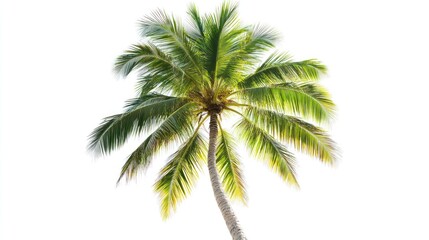 Fototapeta premium Palm Tree Isolated on White Background