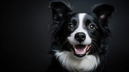 Fototapeta premium Smiling Border Collie Portrait